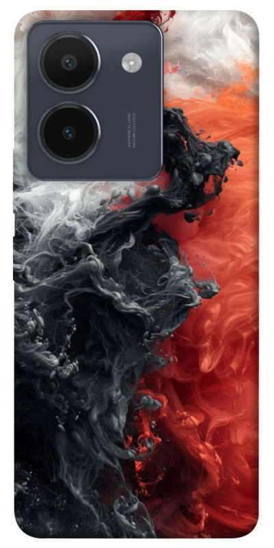 Чехол на Vivo Y36 Black and Red фото 1 из 1