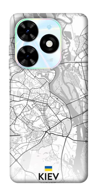 Чехол на TECNO Spark Go 2024 Kiev white map фото 1 из 1