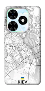 Чехол на TECNO Spark Go 2024 Kiev white map фото 1 из 1