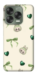 Чехол на ZTE Nubia V70 Design Labubu Green Heart фото 1 из 1