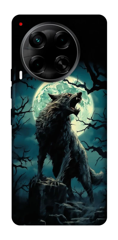 Чохол на TECNO Camon 30 (CL6) Вовк під місяцем фото 1 з 1