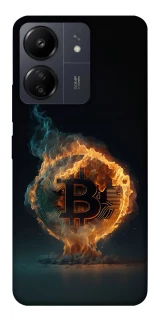 Чохол на Xiaomi Poco C65 Fire Bitcoin фото 1 з 1