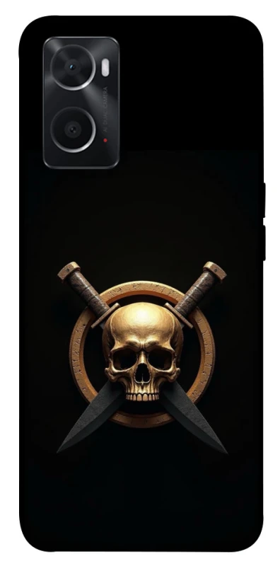 Чохол на Oppo A76 4G Golden Skull фото 1 з 1