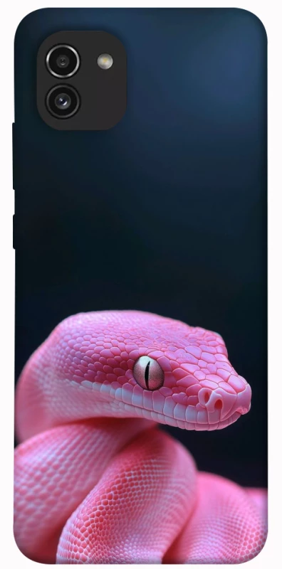 Чохол на Samsung Galaxy A03 Рожева змія фото 1 з 1