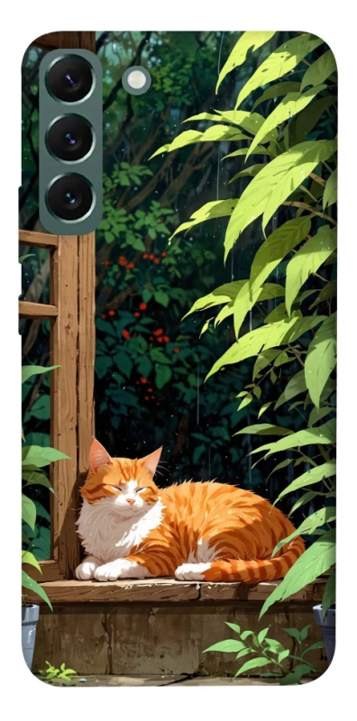 Чехол на Samsung Galaxy S22+ red cat фото 1 из 1
