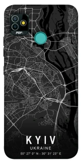 Чехол на TECNO POP 5 Kyiv map фото 1 из 1
