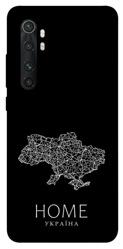 Чехол на Xiaomi Mi Note 10 Lite Ukraine black map фото 1 из 1
