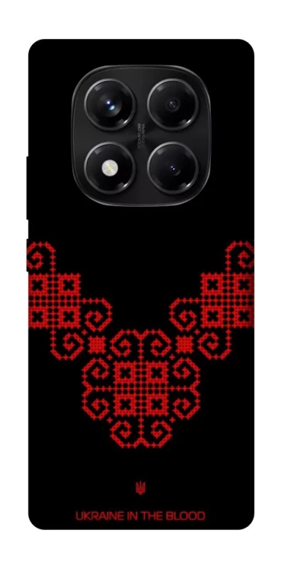 Чохол на Xiaomi Redmi Note 14 Pro 5G Чорно-червона вишиванка фото 1 з 1