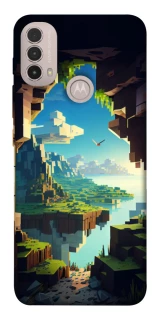 Чохол на Motorola Moto E40 Minecraft sunrise фото 1 з 1