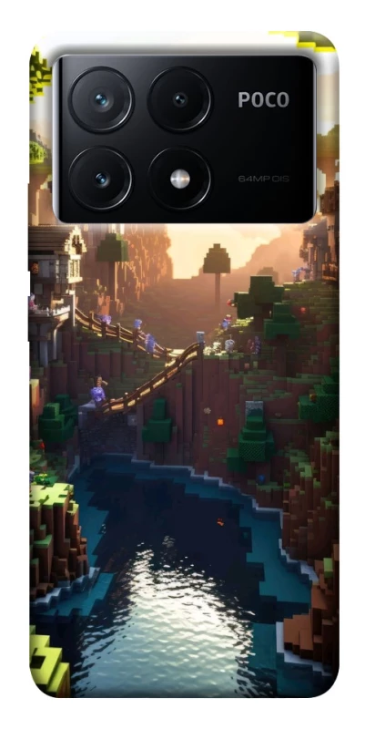 Чохол на Xiaomi Poco X6 Minecraft sunset фото 1 з 1