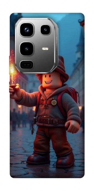 Чехол на Infinix Note 50 Pro Roblox Fire Logo Blue Flames фото 1 из 1