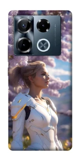 Чехол на Infinix Note 40 Pro 4G Cyber space girl ver.1 фото 1 из 1