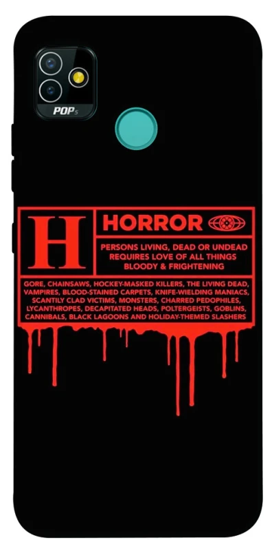 Чехол на TECNO POP 5 Horror Halloween фото 1 из 1