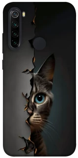 Чохол на Xiaomi Redmi Note 8 Кіт-підглядач v2 фото 1 з 1