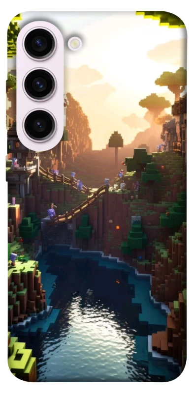 Чохол на Samsung Galaxy S23+ Minecraft sunset фото 1 з 1