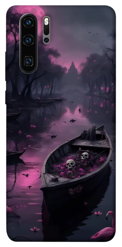 Чохол на Huawei P30 Pro Boat and flamingo фото 1 з 1