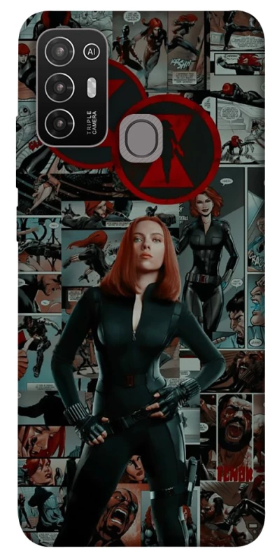 Чехол на ZTE Blade A52 Black Widow фото 1 из 1