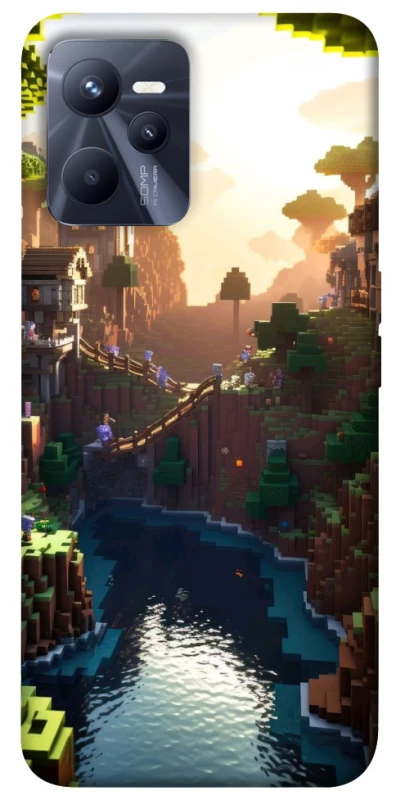 Чохол на Realme C35 Minecraft sunset фото 1 з 1