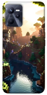 Чохол на Realme C35 Minecraft sunset фото 1 з 1