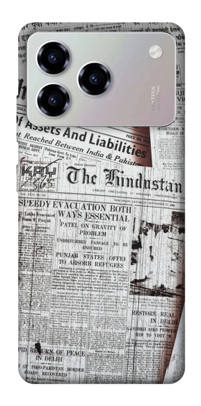 Чехол на ZTE Blade A76 Газеты фото 1 из 1