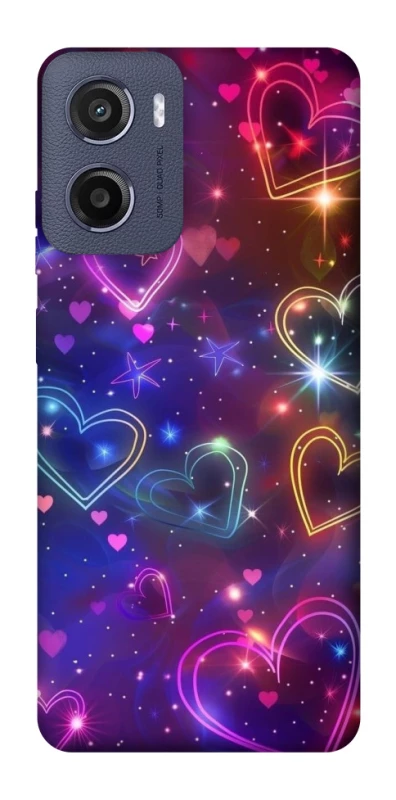 Чохол на Motorola Moto G05 Drawn hearts фото 1 з 1