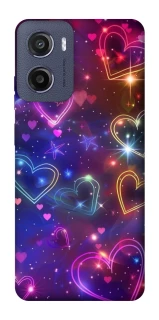 Чохол на Motorola Moto G05 Drawn hearts фото 1 з 1