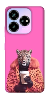 Чохол на ZTE Nubia V60 Desing Леопард з кавою фото 1 з 1