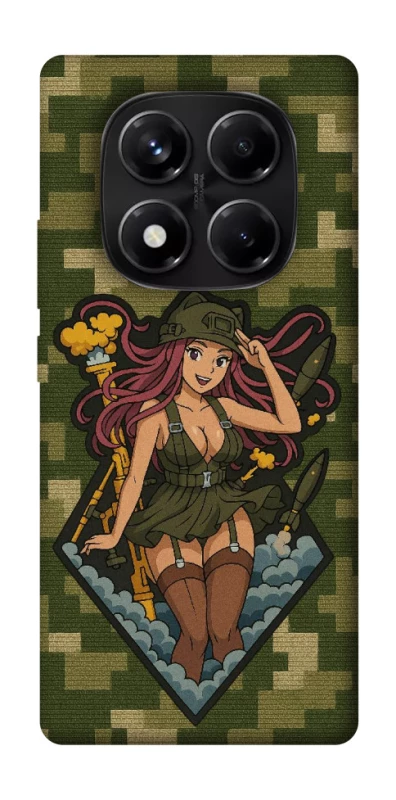 Чохол на Xiaomi Redmi Note 14 Pro 5G Military Waifu фото 1 з 1
