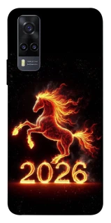 Чохол на Vivo Y31 Red Fire Horse ver.1 фото 1 з 1