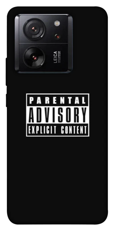 Чохол на Xiaomi 13T Pro Parental Advisory Label фото 1 Чохол на Xiaomi 13T Pro Parental Advisory Label фото 1 з 1