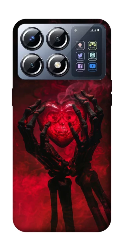 Чохол на Xiaomi POCO X8 Pro Heart in the hands of a skeleton фото 1 з 1