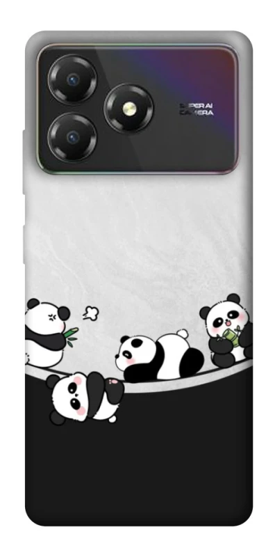 Чохол на ZTE Blade A36 Four pandas фото 1 з 1