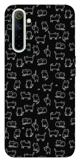 Чохол на Realme 6 Black Cats фото 1 Чохол на Realme 6 Black Cats фото 1 з 1