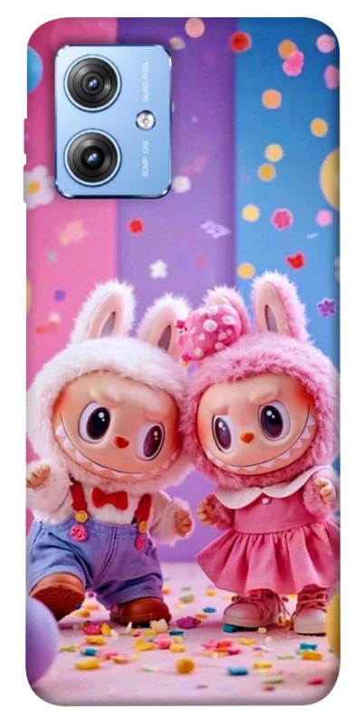 Чохол на Motorola Moto G84 Labubu twins ver.3 фото 1 з 1