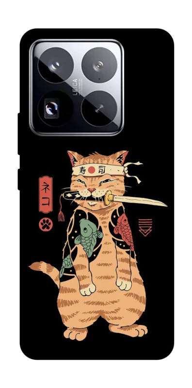 Чехол на Xiaomi 15 Pro Кот-самурай фото 1 из 1