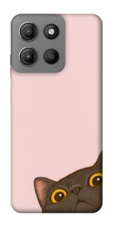 Чехол на Motorola Moto G15 Power Peeping cat фото 1 Чехол на Motorola Moto G15 Power Peeping cat фото 1 из 1