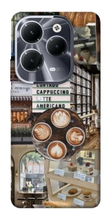 Чехол на Infinix Hot 40 Pro Coffee collage ver.5 фото 1 из 1