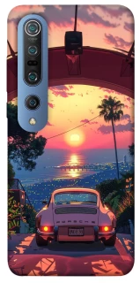 Чехол на Xiaomi Mi 10 / Mi 10 Pro Porsche at sunset фото 1 из 1