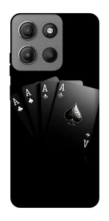 Чохол на Motorola Moto G15 Power Black Cards фото 1 з 1