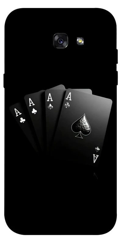 Чохол на Samsung A720 Galaxy A7 (2017) Black Cards фото 1 з 1