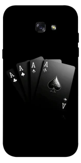 Чохол на Samsung A720 Galaxy A7 (2017) Black Cards фото 1 з 1