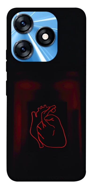 Чехол на TECNO Spark 10 Красное сердце фото 1 из 1