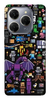 Чохол на TECNO Spark 20 Pro Minecraft v5 фото 1 з 1