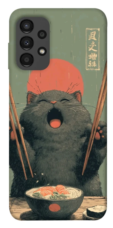Чехол на Samsung Galaxy A13 4G Hungry Cat фото 1 из 1
