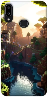 Чехол на Samsung Galaxy A10s Minecraft sunset фото 1 из 1