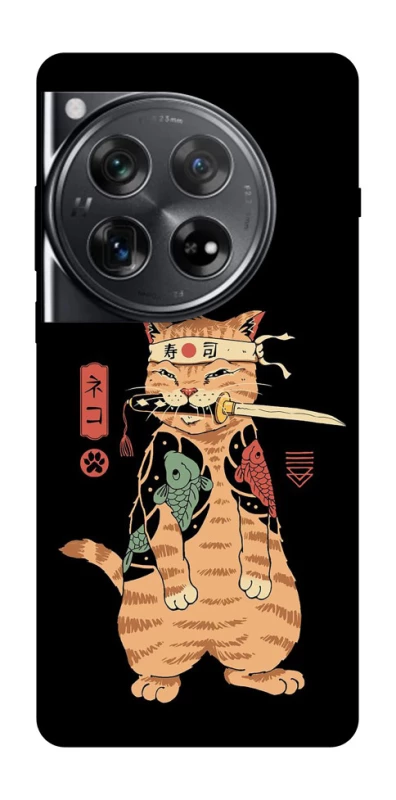Чохол на OnePlus 12 Кіт-самурай фото 1 з 1