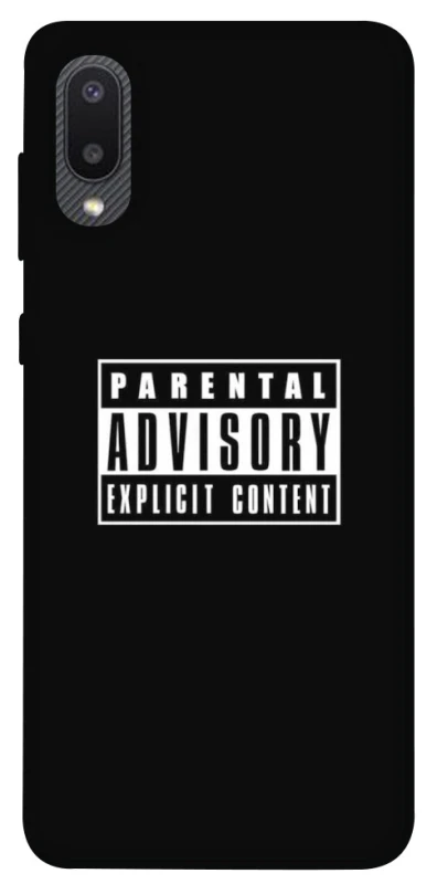 Чохол на Samsung Galaxy A02 Parental Advisory Label фото 1 Чохол на Samsung Galaxy A02 Parental Advisory Label фото 1 з 1