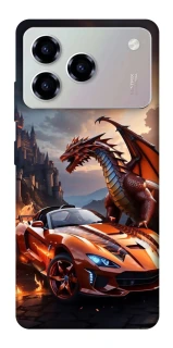 Чохол на ZTE Blade A76 Сar and dragon фото 1 з 1