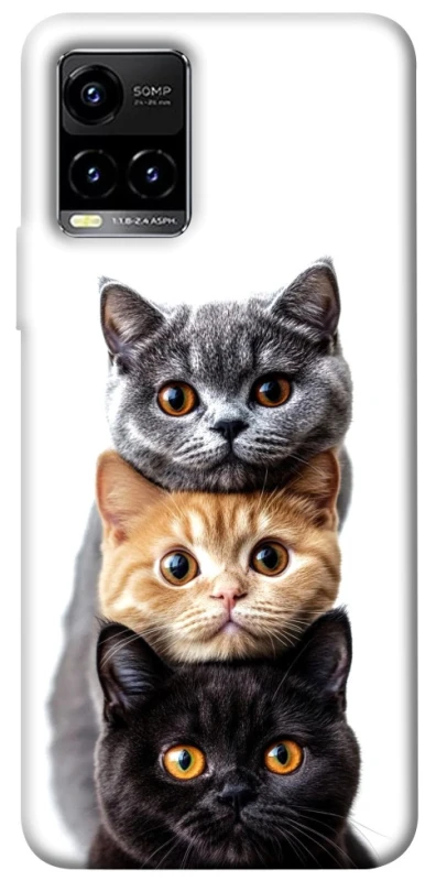 Чохол на Vivo Y21 / Y33s Гарні котики фото 1 з 1