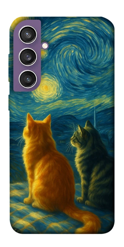 Чохол на Samsung Galaxy S23 FE Cats under the stars фото 1 з 1